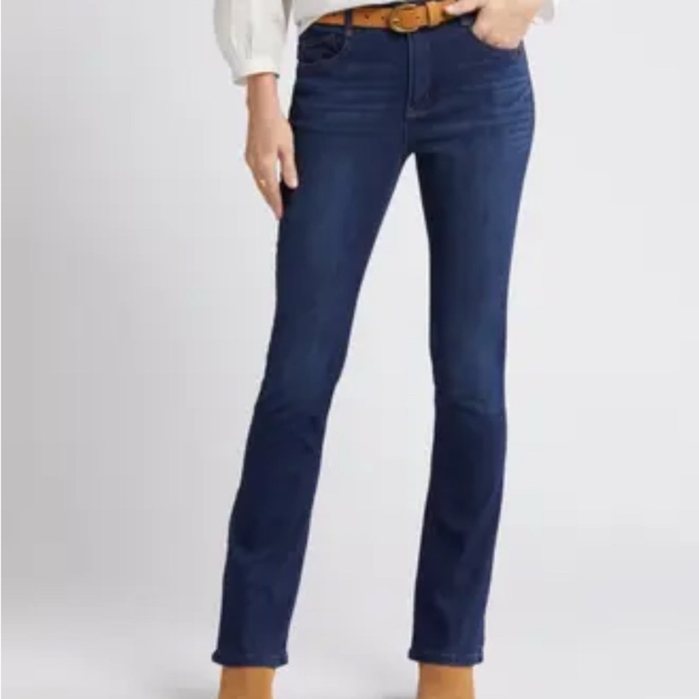 Ab Solution split helm high waist jeans